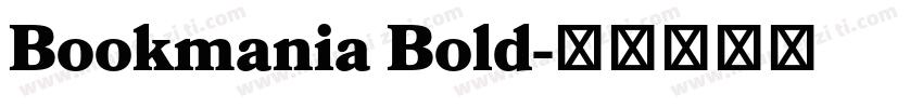 Bookmania Bold字体转换
